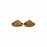 Citrine - सुनैला (Sunehla) | 11.5 ct, 2 piece | Certified Loose Gemstone for Astrology & Jewelry